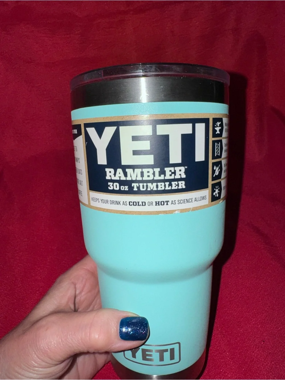 Yeti Rambler 30 oz Tumbler - Seafoam Blue l